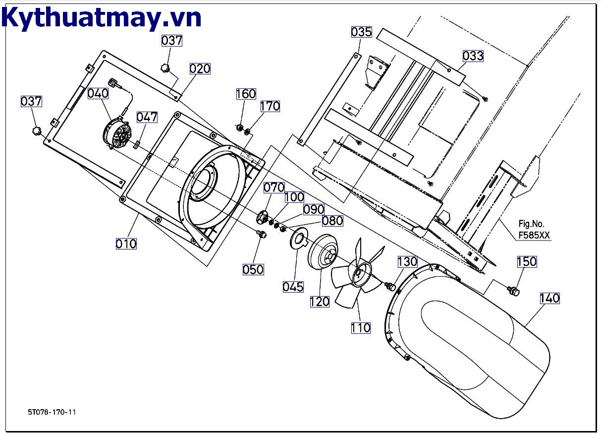 Nắp quạt ống dẫn >=507067